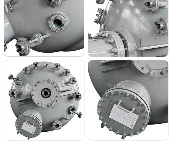 6000L SS316L Clad-Plate Catalytic Reactor nozzle detail